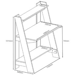 Fjord Laptop Computer Desk -Cheap Office Desks Store 081834