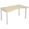 Gresham Bench² Straight Leg Fixed Top Double Wave Starter Desks 1 Gresham Bench² Straight Leg Fixed Top Double Wave Starter Desks -Cheap Office Desks Store 086277