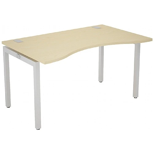 Gresham Bench² Straight Leg Fixed Top Double Wave Starter Desks 3 Gresham Bench² Straight Leg Fixed Top Double Wave Starter Desks