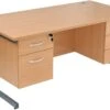 Karbon K1 Rectangular Cantilever Office Desks With Double Fixed Pedestals 2 Karbon K1 Rectangular Cantilever Office Desks With Double Fixed Pedestals -Cheap Office Desks Store 088078