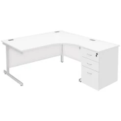 Commerce II Ergonomic Desks With Desk High Pedestal -Cheap Office Desks Store 088306