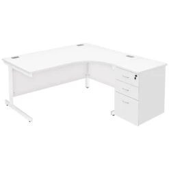 Commerce II Ergonomic Desks With Desk High Pedestal -Cheap Office Desks Store 088307