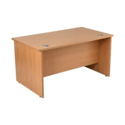 Karbon K2 Rectangular Panel End Office Desks With Single Fixed Pedestal -Cheap Office Desks Store 090633