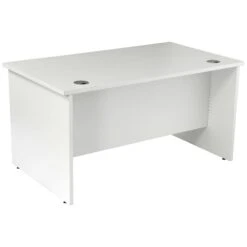 Karbon K2 Rectangular Panel End Office Desks With Single Fixed Pedestal -Cheap Office Desks Store 090635