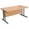 Karbon K3 Rectangular Deluxe Cantilever Desk -Cheap Office Desks Store 090663