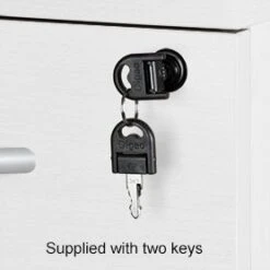 Karbon K4 Rectangular Panel End Desk With Single Fixed Pedestal -Cheap Office Desks Store 091759