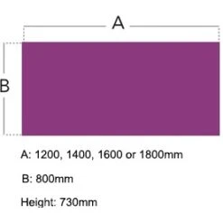 Karbon K4 Rectangular Panel End Desk With 3 Drawer Slimline Mobile Metal Pedestal -Cheap Office Desks Store 091805