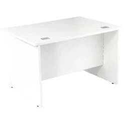 Karbon K4 Rectangular Panel End Desk With Low Mobile Metal Pedestal -Cheap Office Desks Store 091966