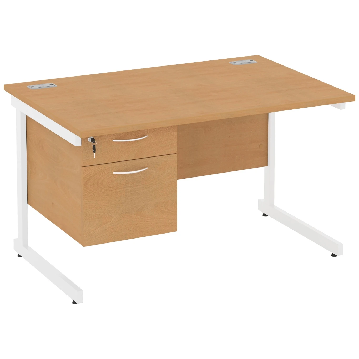NEXT DAY Solar Rectangular Cantilever Desks With Single Fixed Pedestal 5 NEXT DAY Solar Rectangular Cantilever Desks With Single Fixed Pedestal - Image 3