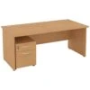 NEXT DAY Solar Rectangular Panel End Desks With Mobile Pedestal -Cheap Office Desks Store 093558