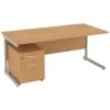 NEXT DAY Solar Rectangular Cantilever Desks With Mobile Pedestal -Cheap Office Desks Store 093562