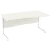 NEXT DAY Vogue White Wave Cantilever Desks -Cheap Office Desks Store 093662