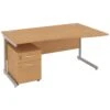 NEXT DAY Solar Wave Cantilever Desks With Mobile Pedestal 1 NEXT DAY Solar Wave Cantilever Desks With Mobile Pedestal -Cheap Office Desks Store 093859