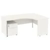 NEXT DAY Vogue White Ergonomic Panel End Desks With Mobile Pedestal 1 NEXT DAY Vogue White Ergonomic Panel End Desks With Mobile Pedestal -Cheap Office Desks Store 093868