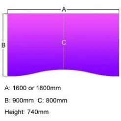 Elite Kassini Double Wave Desks -Cheap Office Desks Store 096172