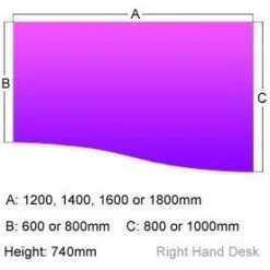 Elite Kassini Wave Desks -Cheap Office Desks Store 096181