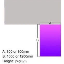 Elite Linnea Executive Secretarial Return Desks -Cheap Office Desks Store 096190