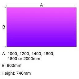 Elite Linnea Single Bench Rectangular Add On Desks 6 Elite Linnea Single Bench Rectangular Add On Desks - Image 4