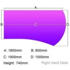 Elite Optima Plus Executive Radius Rectangular Desks 19 Elite Optima Plus Executive Radius Rectangular Desks -Cheap Office Desks Store 096203