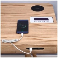 Pacific Laptop Desk With Smart Charging And Bluetooth Speakers -Cheap Office Desks Store 098038