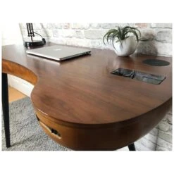 Lawrence Home Office Desk With Smart Charging And Bluetooth Speakers -Cheap Office Desks Store 098584