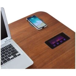 Lawrence Home Office Desk With Smart Charging And Bluetooth Speakers -Cheap Office Desks Store 098586