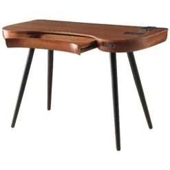 Lawrence Home Office Desk With Smart Charging And Bluetooth Speakers -Cheap Office Desks Store 098601