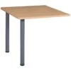 Karbon Square Desk End Extension 1 Karbon Square Desk End Extension -Cheap Office Desks Store 099266