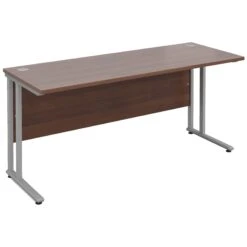 Malbec II Walnut Cantilever Rectangular Desks