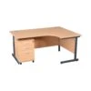 Karbon K1 Ergonomic Cantilever Office Desks With Tall Under Desk Pedestal 1 Karbon K1 Ergonomic Cantilever Office Desks With Tall Under Desk Pedestal -Cheap Office Desks Store 099600