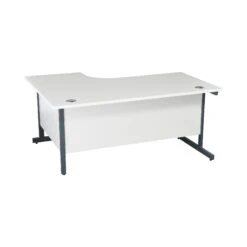 Karbon K1 Ergonomic Cantilever Office Desks With Narrow Under Desk Pedestal -Cheap Office Desks Store 099626