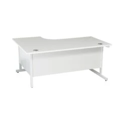 Karbon K1 Ergonomic Cantilever Office Desks With Narrow Under Desk Pedestal -Cheap Office Desks Store 099628