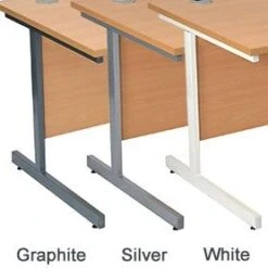 Karbon K1 Ergonomic Cantilever Office Desks With Narrow Under Desk Pedestal -Cheap Office Desks Store 099629