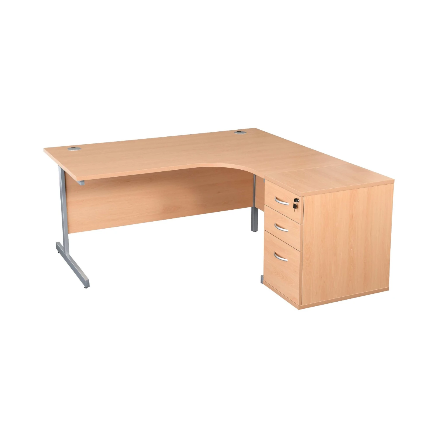 Karbon K1 Ergonomic Cantilever Office Desks With 600D Desk End Pedestal 12 Karbon K1 Ergonomic Cantilever Office Desks With 600D Desk End Pedestal - Image 10