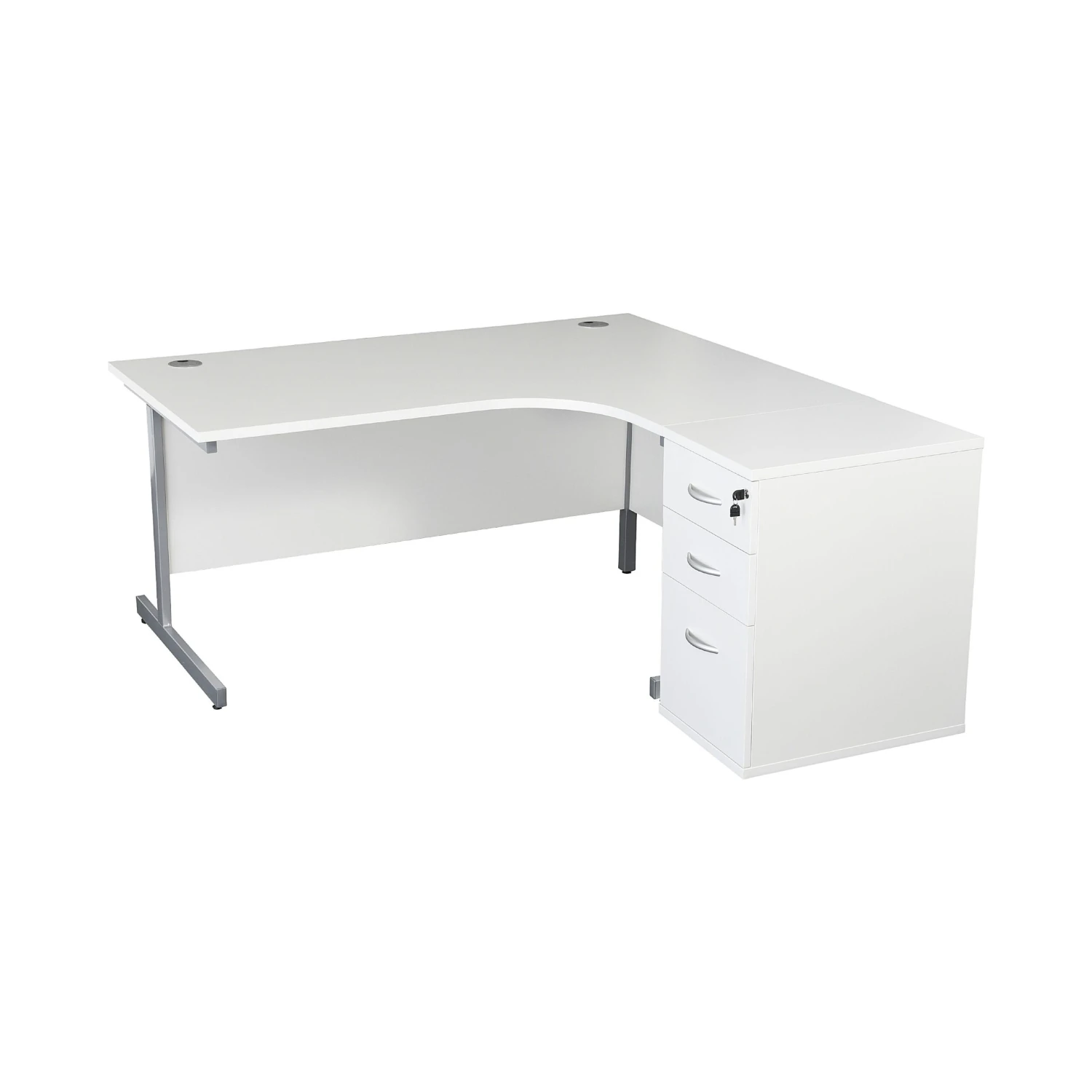 Karbon K1 Ergonomic Cantilever Office Desks With 600D Desk End Pedestal 17 Karbon K1 Ergonomic Cantilever Office Desks With 600D Desk End Pedestal - Image 15