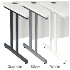 Karbon K3 Ergonomic Deluxe Cantilever Desk With Fixed Pedestal -Cheap Office Desks Store 099976