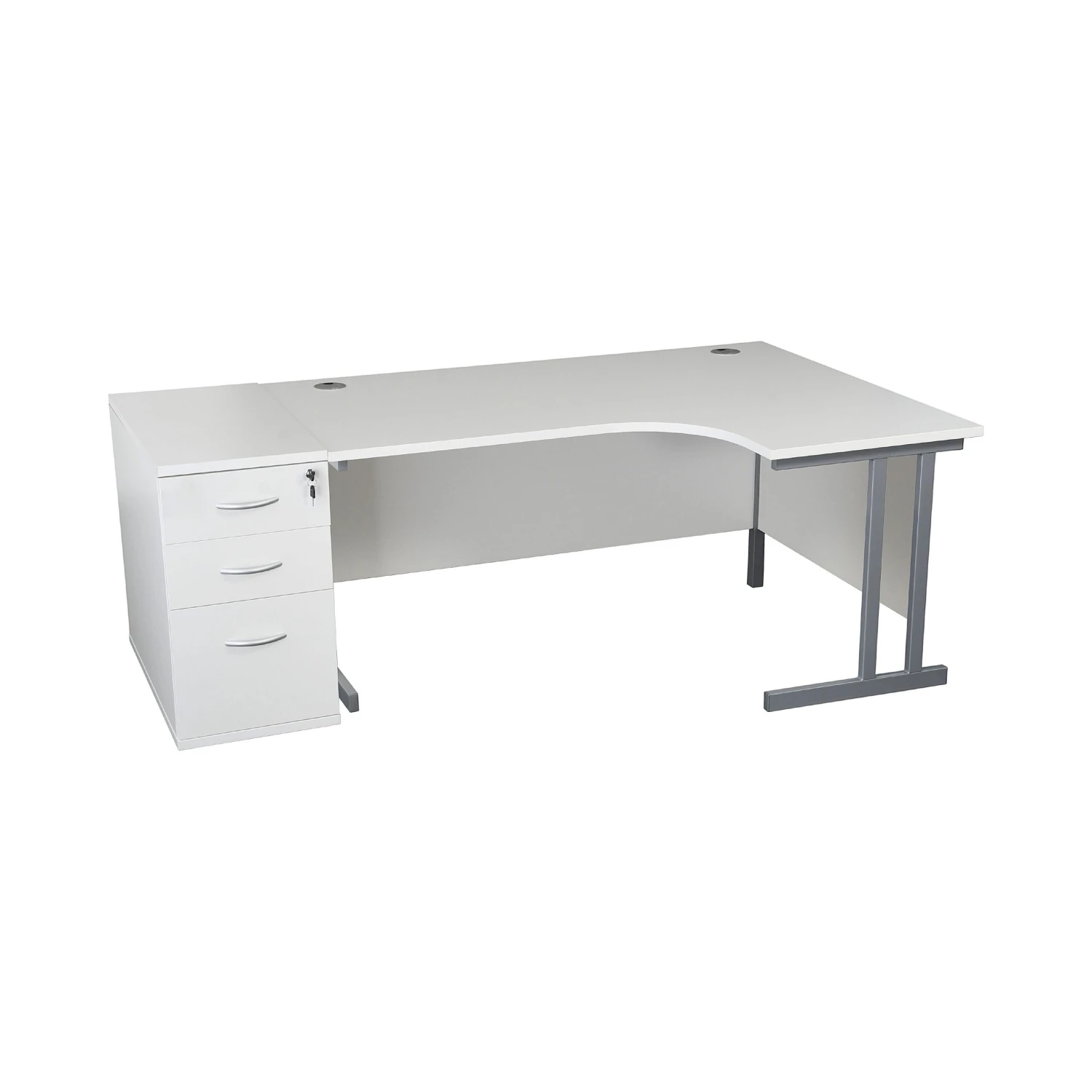 Karbon K3 Ergonomic Deluxe Cantilever Desk With 800D Desk End Pedestal 19 Karbon K3 Ergonomic Deluxe Cantilever Desk With 800D Desk End Pedestal - Image 17