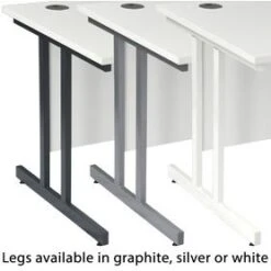 Karbon K3 Ergonomic Deluxe Cantilever Desk With 800D Desk End Pedestal 25 Karbon K3 Ergonomic Deluxe Cantilever Desk With 800D Desk End Pedestal -Cheap Office Desks Store 100263