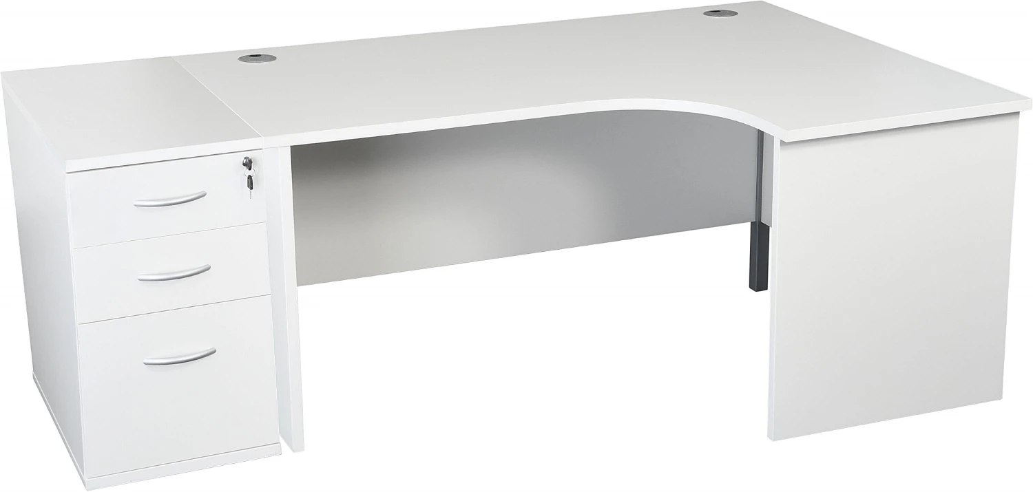 Karbon K2 Ergonomic Panel End Office Desks With 800D Desk End Pedestal 3 Karbon K2 Ergonomic Panel End Office Desks With 800D Desk End Pedestal