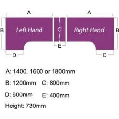 Karbon K2 Ergonomic Panel End Office Desks With 800D Desk End Pedestal 18 Karbon K2 Ergonomic Panel End Office Desks With 800D Desk End Pedestal -Cheap Office Desks Store 100378