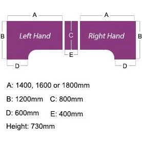 Karbon K2 Ergonomic Panel End Office Desks With 800D Desk End Pedestal 7 Karbon K2 Ergonomic Panel End Office Desks With 800D Desk End Pedestal - Image 5