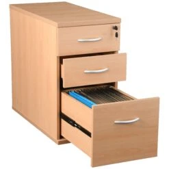 Karbon K2 Ergonomic Panel End Office Desks With 600D Desk End Pedestal 20 Karbon K2 Ergonomic Panel End Office Desks With 600D Desk End Pedestal -Cheap Office Desks Store 100387