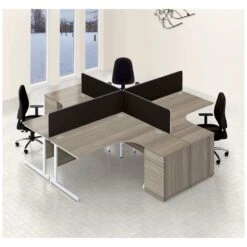 Commerce II Ergonomic Desks With Desk High Pedestal -Cheap Office Desks Store 102076