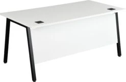 Karbon K6 A-Frame Rectangular Desks With Under Desk Mobile Pedestal -Cheap Office Desks Store 102312