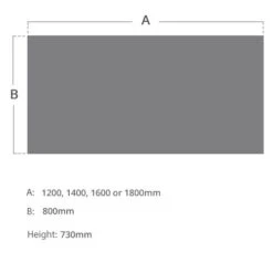 NEXT DAY Commerce II Rectangular Desks With Single Fixed Pedestal -Cheap Office Desks Store 102334