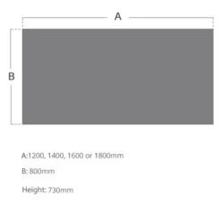 Karbon K4 Rectangular Bench Desks With Under Desk Mobile Pedestal -Cheap Office Desks Store 102496