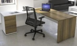 Presence Two Tone Executive Radial Workstation -Cheap Office Desks Store 102634