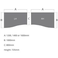 Solar Cantilever Wave Desks -Cheap Office Desks Store 103143