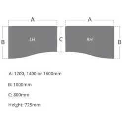 NEXT DAY Solar Wave Cantilever Desks With Mobile Pedestal -Cheap Office Desks Store 103703