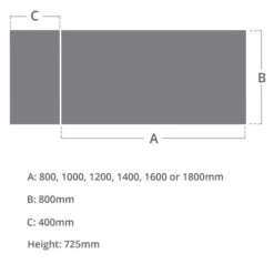 NEXT DAY Eclipse Black Rectangular Panel End Desks With Desk High Pedestal -Cheap Office Desks Store 104057